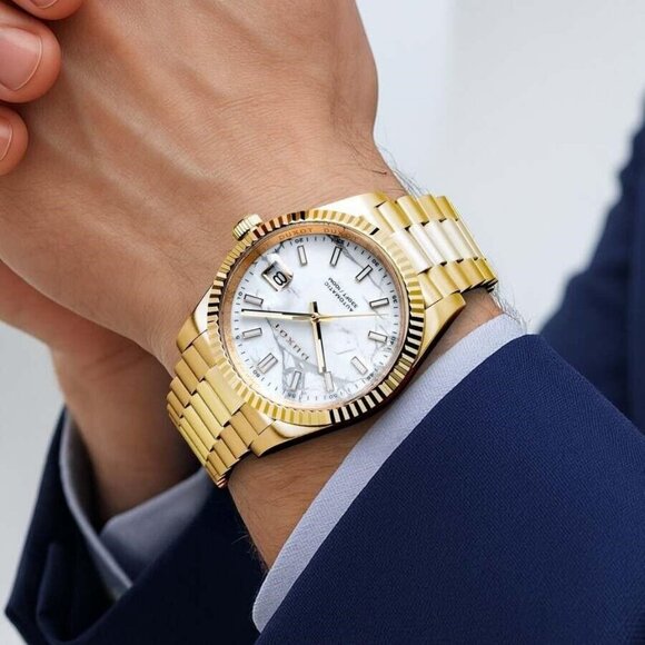 NWT Authentic Duxot Marcel Automatic White Dial Men's Watch - Picture 2 of 4